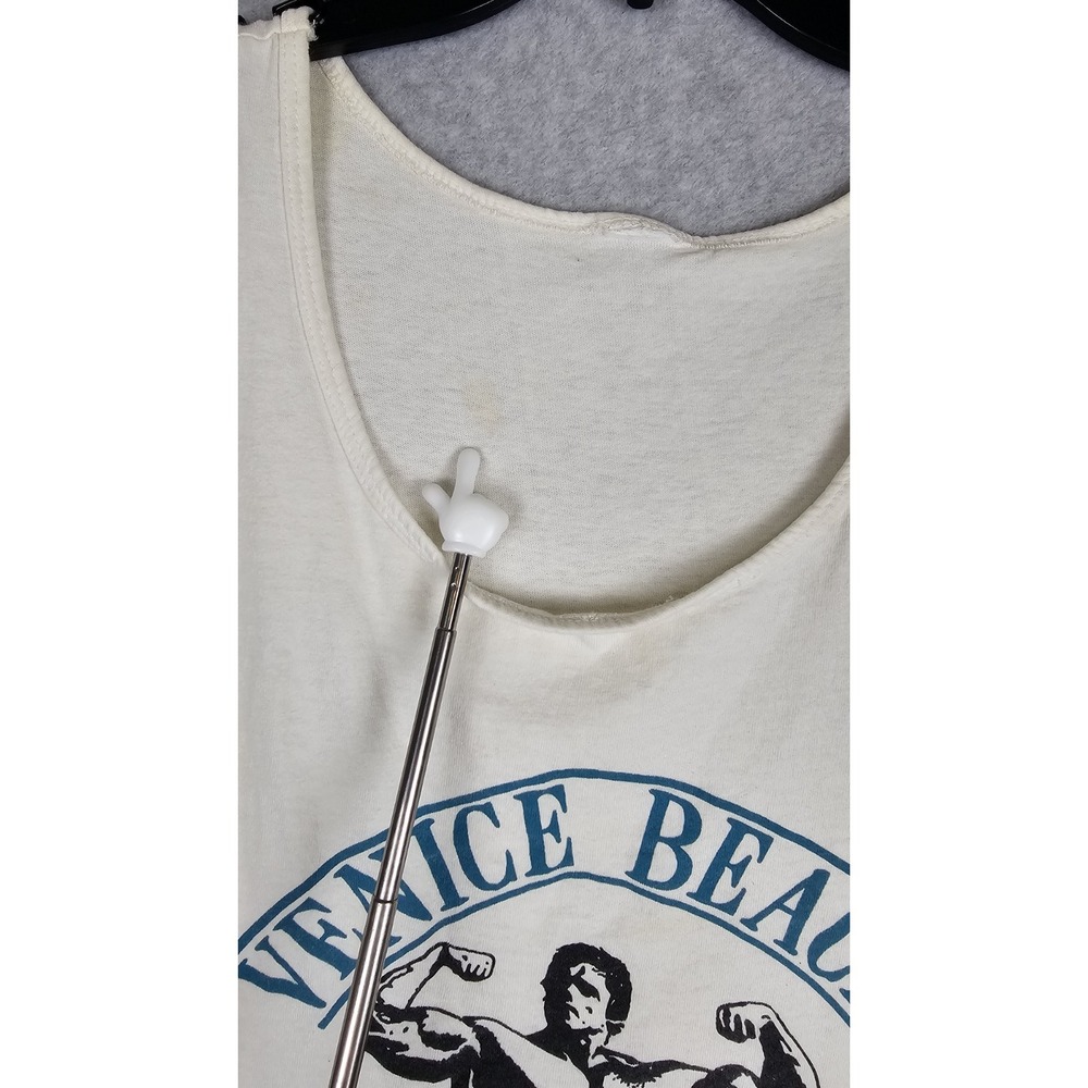 Y2K Venice Beach California Tank Top Muscle Bodybuilding Size XL Arnold Schwarz - Picture 9 of 11